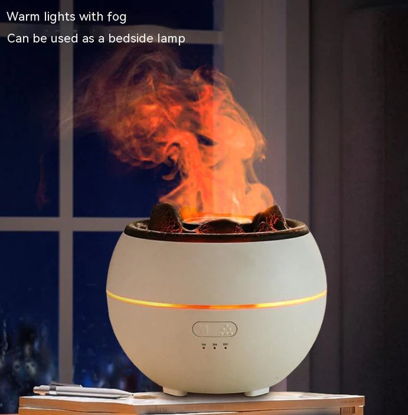 Flame Aroma Diffuser Household Desk Aromatherapy Humidifier