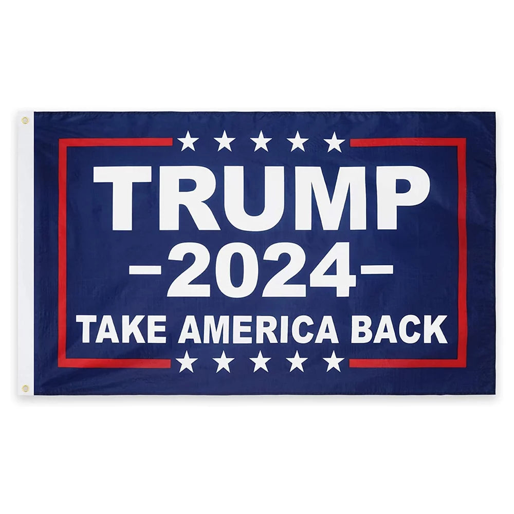 3 Ft X 5 Ft Polyester Trump 2024 Take America Back Outdoor Flag, UV Resistant